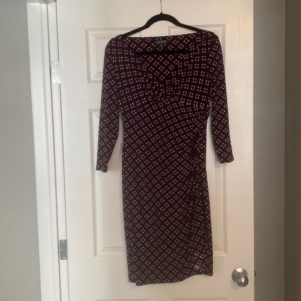 Ralph Lauren faux wrap dress